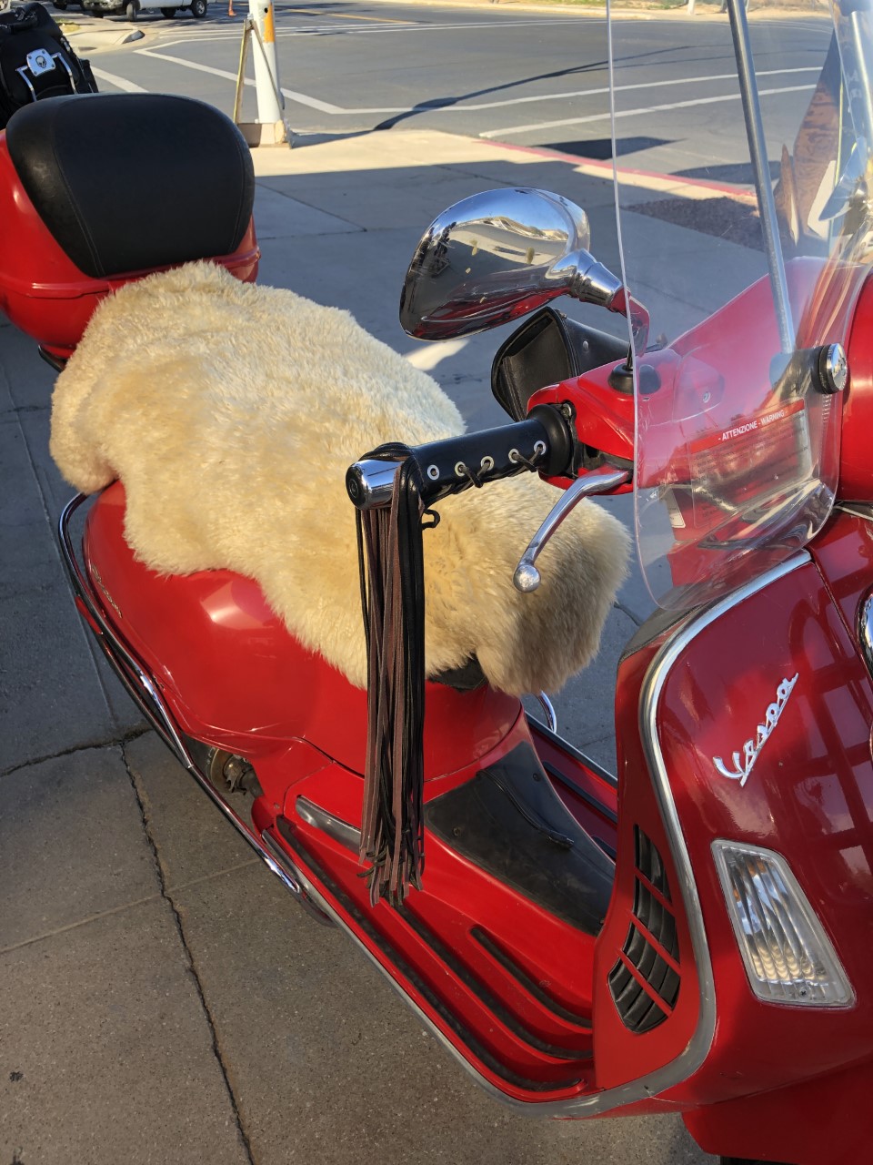 Motorcycle Seat SheepSkins Cover.  Better Than Gel or Blowups.